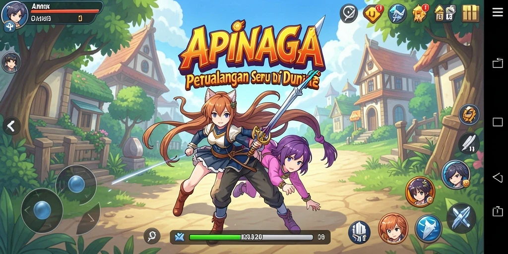 Gameplay seru dengan karakter anime yang menawan.