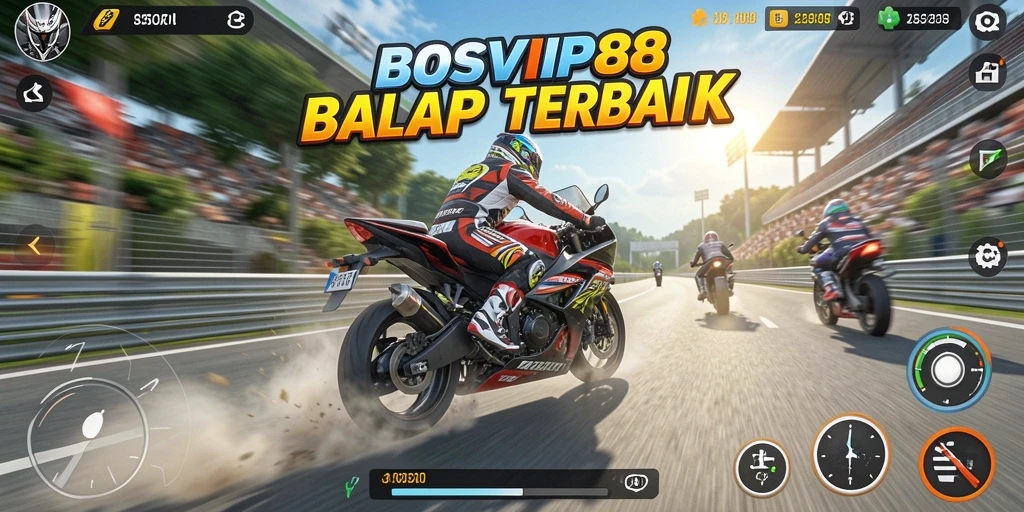 Gameplay seru dan menegangkan BALAP MOTOR di BOSVIP88.