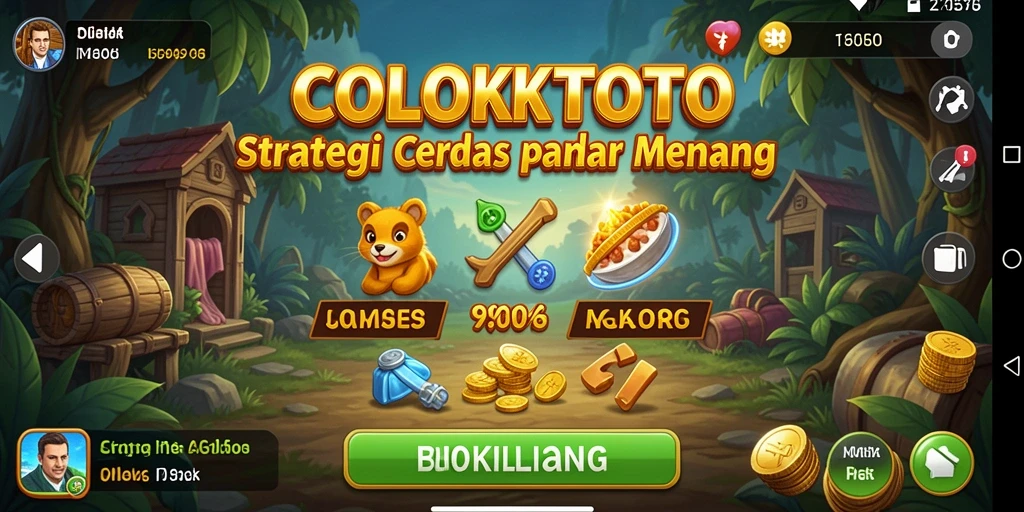 Screenshot utama COLOKTOTO menampilkan gameplay seru dan strategi.