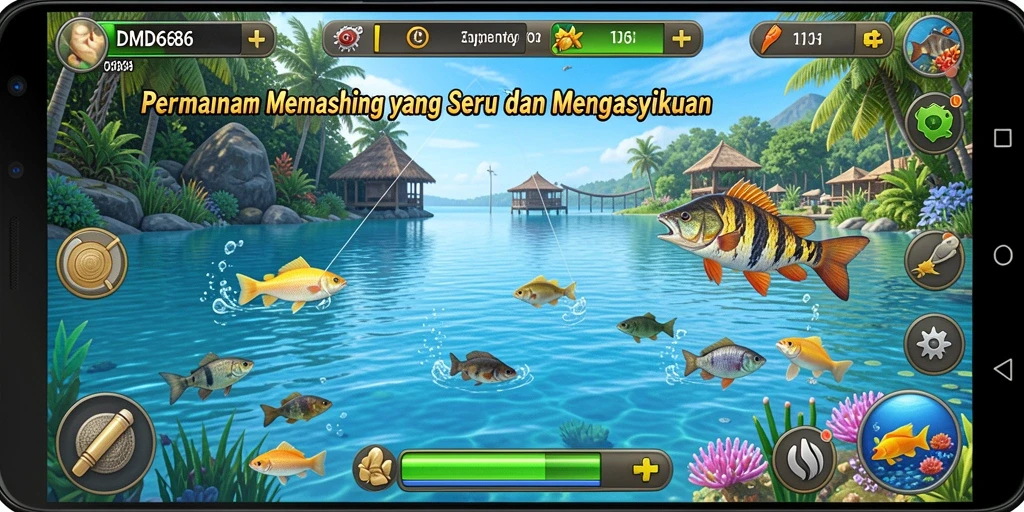 Tangkapan ikan yang menakjubkan dalam DMD686 memperlihatkan gameplay Fishing yang mendebarkan.
