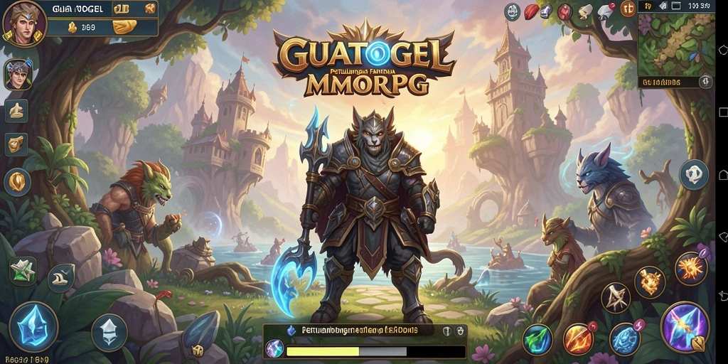 Tampilan gameplay epik dalam GUATOGEL yang penuh petualangan.