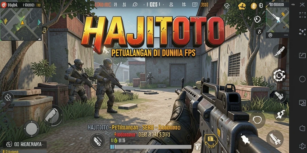 Tampilan gameplay menegangkan di HAJITOTO dengan aksi tembak-menembak yang seru.