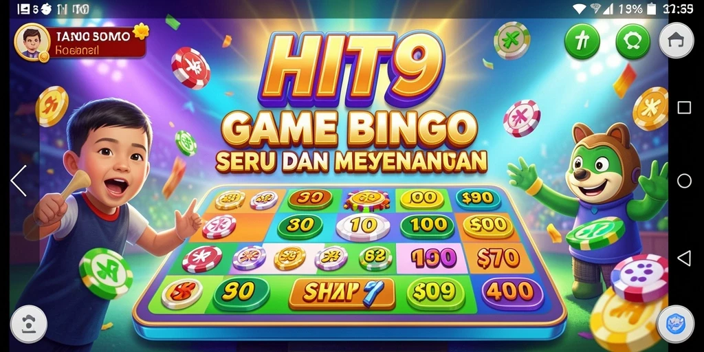 Tampilan menarik dari gameplay Bingo HIT9 yang mengasyikkan.