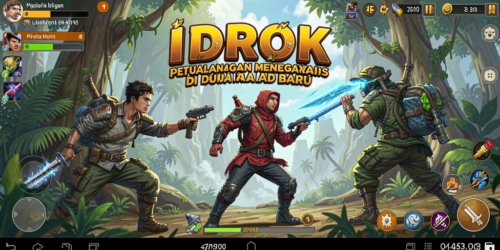 Gameplay seru IDROK dengan petualangan yang mendebarkan.