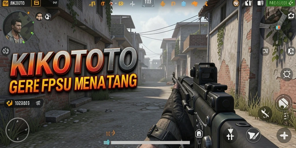 Tangkapan layar gameplay KIKOTOTO dengan aksi tembak-menembak intens.