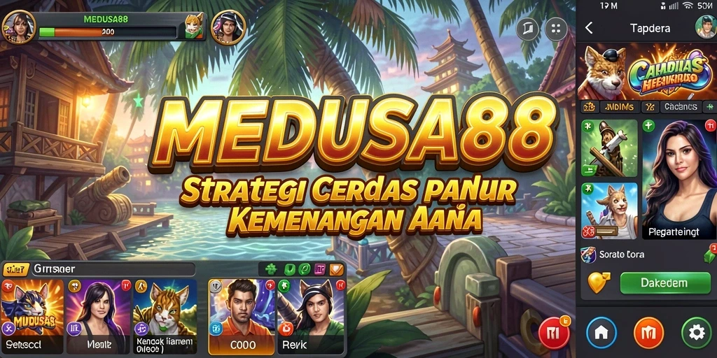 Tampilan gameplay seru dalam MEDUSA88 yang penuh strategi.