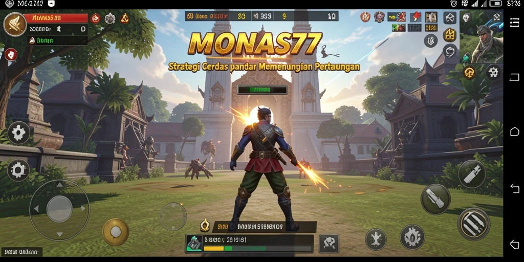 Screenshot utama MONAS77 dengan tampilan gameplay yang menarik dan seru.
