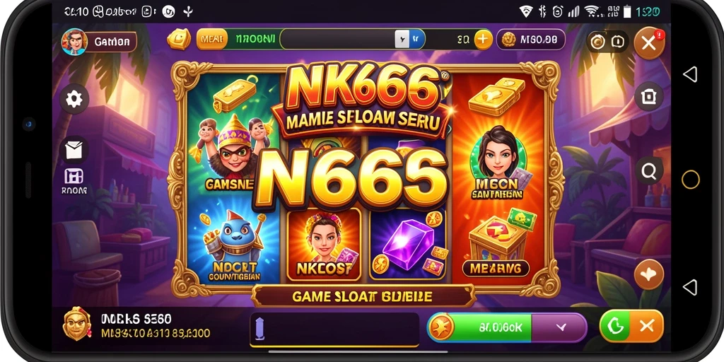 Screenshot gameplay NK666 yang menampilkan suasana Slot yang mendebarkan.