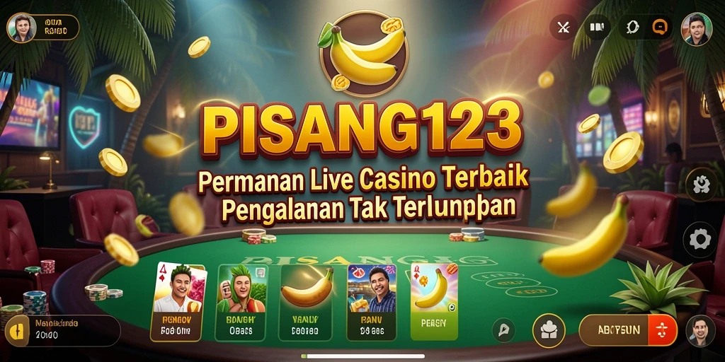 Tampilan menarik dari gameplay PISANG123 di Live Casino.