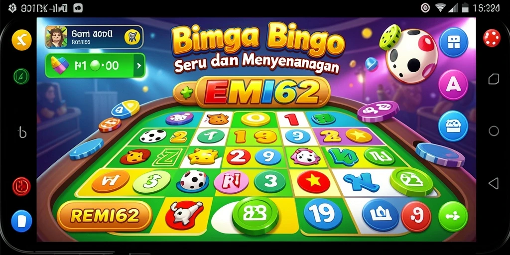 Tampilan menarik gameplay Bingo di REMI62.
