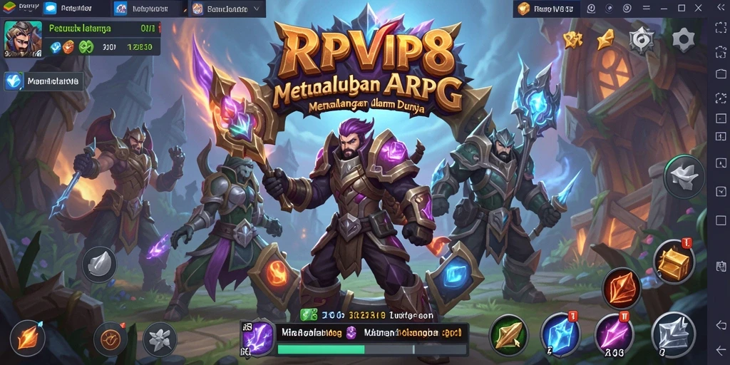 Menampilkan aksi seru dan grafis menawan dalam gameplay ARPG RPVIP8.