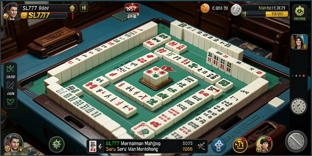 Screenshot gameplay SL777 yang menampilkan cara bermain Mahjong.