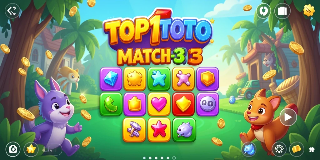 Tangkapan layar gameplay seru dari TOP1TOTO yang penuh warna.